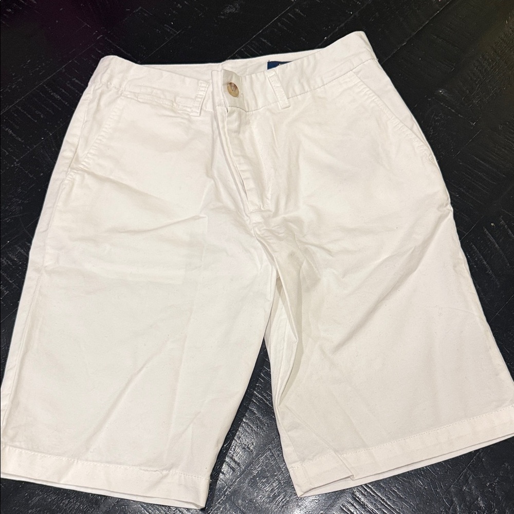 Polo by Ralph Lauren Cream Flat Front Shorts